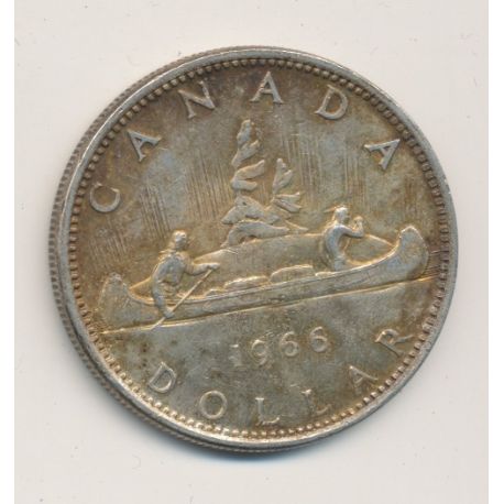 Dollar 1966 - Elisabeth II - canoe