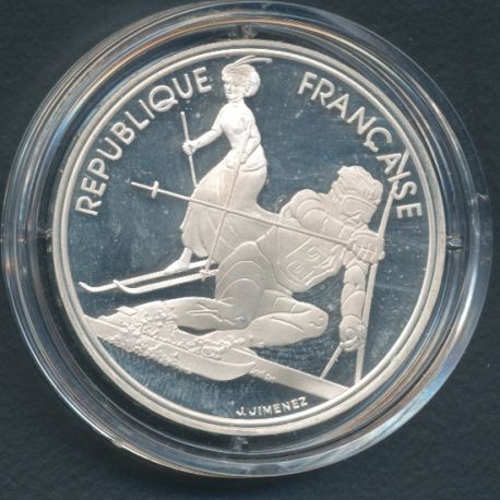 100 Francs JO Ski Slalom 1990