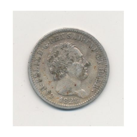 Italie - Sardaigne - 1 Lire - 1828 - Charles Félix