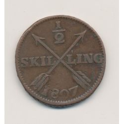 Suède - 1/2 Skilling - 1807