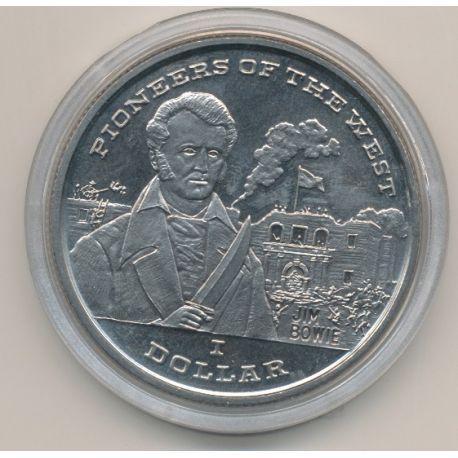 Libéria - 1 Dollar - 1996 - pionnier de l'ouest - Jim Bowie