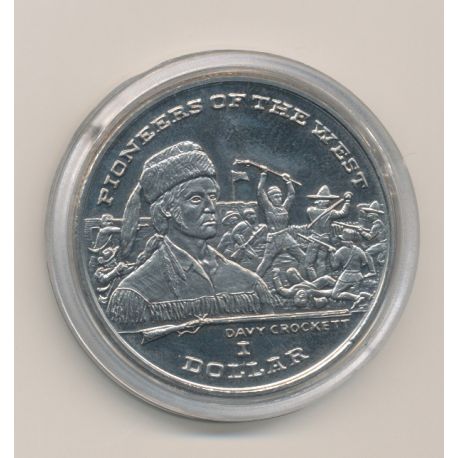 Libéria - 1 Dollar - 1996 - pionnier de l'ouest - Davy Crockett