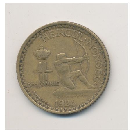 Monaco - 2 Francs - 1924 - Louis II