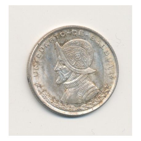 Panama - 1/4 Balboa - 1961 - argent