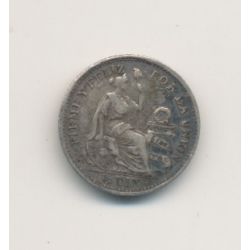 Pérou - 1/2 Dinero - 1913 FG - argent