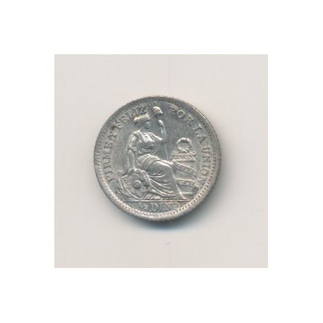 Pérou - 1/2 Dinero - 1916 FG - argent