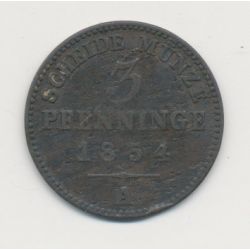 Allemagne - Prusse - 3 Pfennig - 1854 A