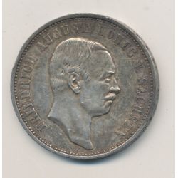 Allemagne - Saxe - 3 Marks - 1910 E