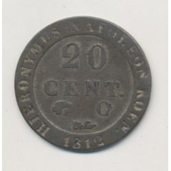 Allemagne - Westphalie - 20 cent - 1812 C