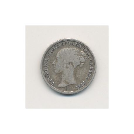 Angleterre - Victoria - 3 Pence - 1874